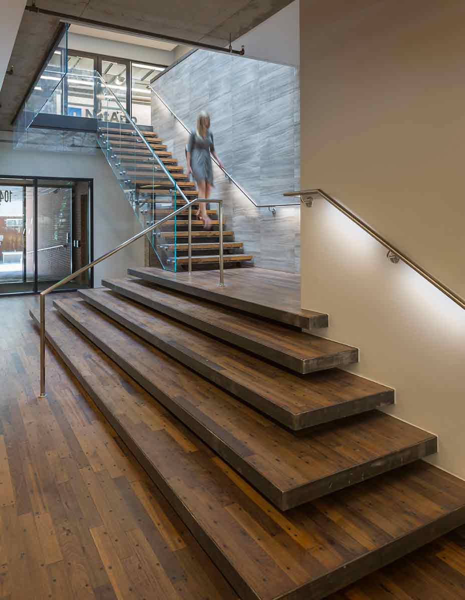 Pearl West Boulder Building Interior Staircase - Lower Level